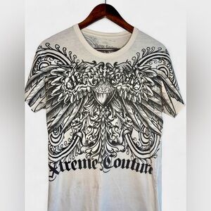 💥SALE💥 Vintage Xtreme Couture Eagle Short Sleeve Shirt XS Y2K Grunge 2000s